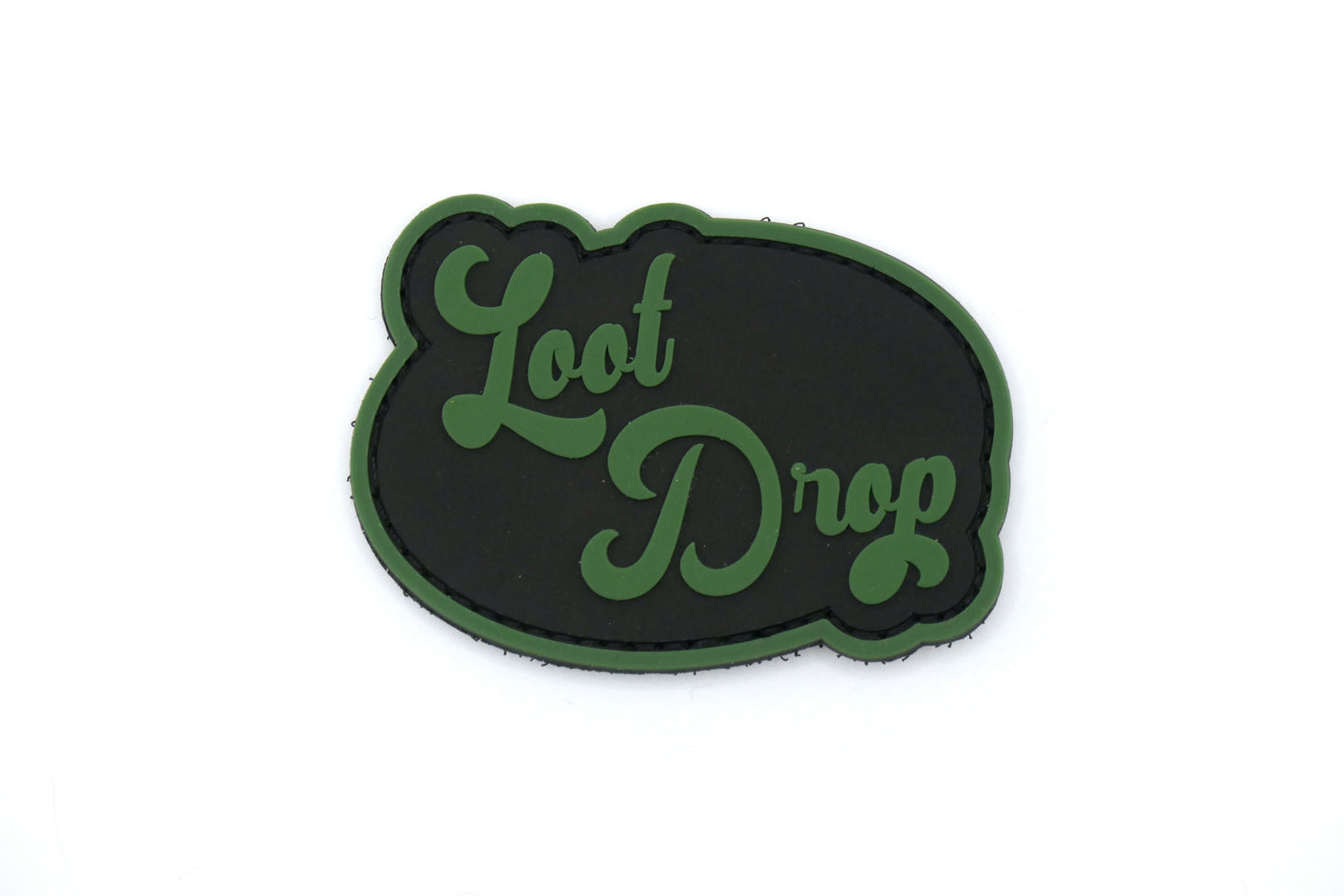 Loot Drop PVC Patch Green & Black