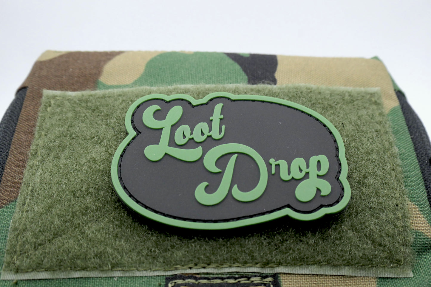 Loot Drop PVC Patch Green & Black